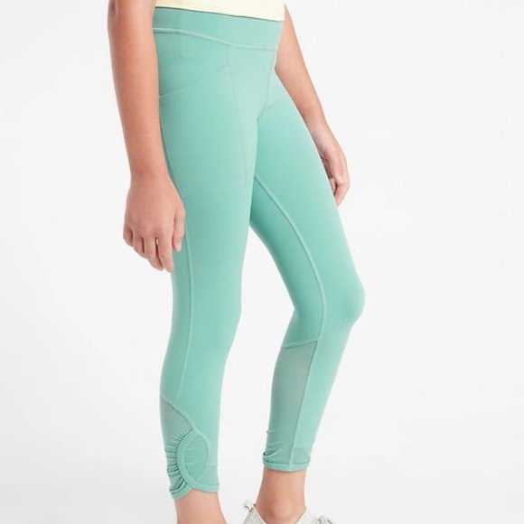 Athleta Other - Athleta Girl Give It a Whirl Capri Mint Green Leggings w/ Pockets, Size XL / 14